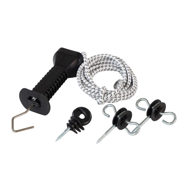 Vchodová brána s gumou pro elektrické ohradníky - 3,2 m až 6,2 m