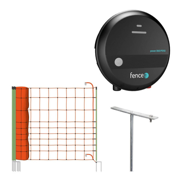 Set elektrického ohradníku se sítí - ochrana před vlkem, rysem - DUO zdroj 5 J - síť 50 m