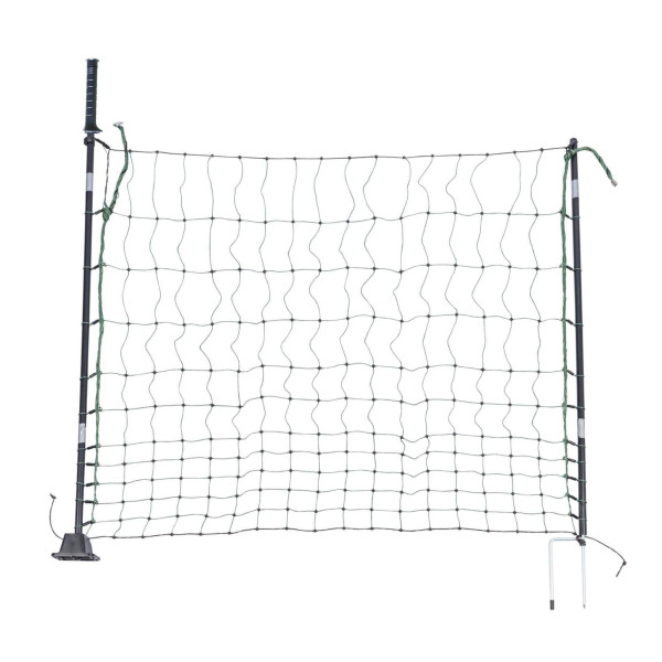 Vstupní branka k síti pro elektrický ohradník, výška 110 cm, šířka 125 cm, dvojitý hrot