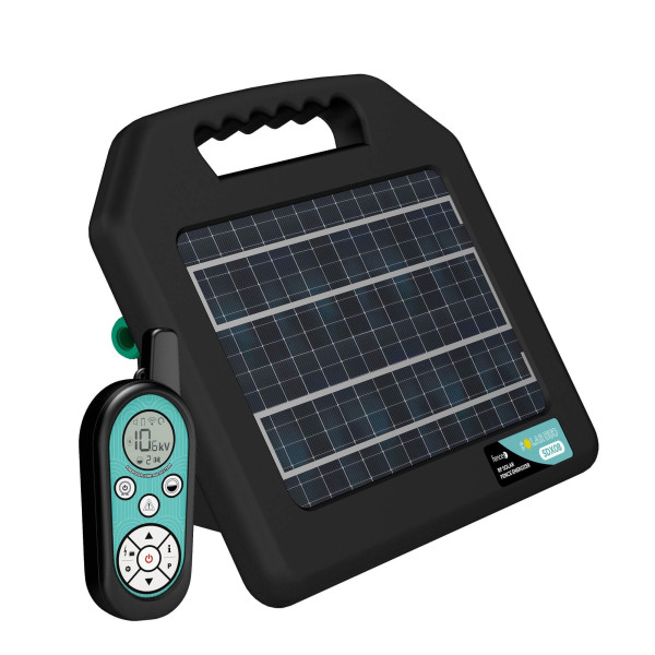 Solární přenosný RF zdroj pro elektrický ohradník fencee solar DUO RF SDX08 s ovladačem