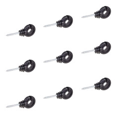 Kruhový izolátor s vrutem pro elektrický ohradník, vodiče do 12 mm - 100 ks