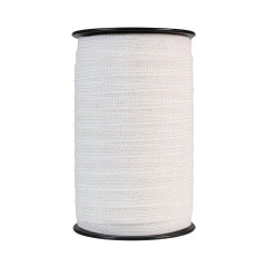 Páska na elektrický ohradník s šířkou 20 mm, bílá, délka 200 m