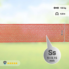 Elektrická páska s šířkou 40 mm, oranžová, délka 200 m