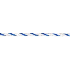 Lano pro elektrický ohradník, průměr 5 mm, modro-bílé, 200 m, 0,16 Ω/m