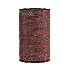 Páska pro elektrický ohradník, šířka 20 mm, hnědo-červená, délka 200 m