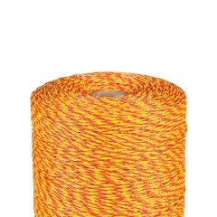 Lanko pro elektrický ohradník, průměr 2 mm, žluto-oranž, 500 m
