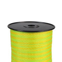 Páska pro elektrický ohradník s šířkou 12,5 mm, neon žluto-zelená, 200 m