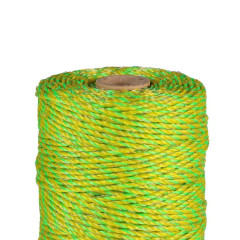 Lanko pro elektrický ohradník, průměr 2,5 mm, neon žluto-zelené, délka 200 m