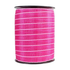 Páska pro elektrický ohradník, šířka 30 mm, růžovo-bílá, délka 200 m