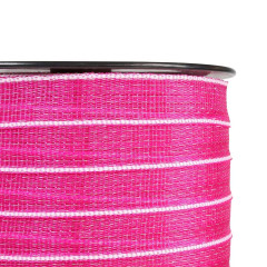 Páska pro elektrický ohradník, šířka 30 mm, růžovo-bílá, délka 200 m