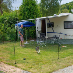 Kempingová sada s mobilní univerzální sítí a brankou, výška 90 cm