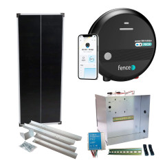 Premium sada solární ohradník - Kompletní přenosná schránka + 5J LTE chytrý  zdroj, panel 100 W