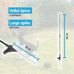 Univerzální zelená ohradníková síť, nevodivá FIX, délka 15 m, výška 90 cm