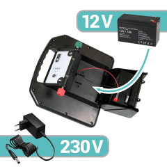 Solární přenosný RF zdroj pro elektrický ohradník fencee solar DUO RF SDX08 s ovladačem