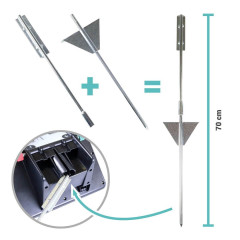Solární přenosný RF zdroj pro elektrický ohradník fencee solar DUO RF SDX08 s ovladačem