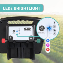 Solární přenosný RF zdroj pro elektrický ohradník fencee solar DUO RF SDX08 s ovladačem