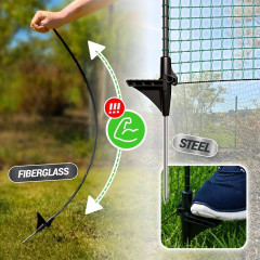 Univerzální zelená ohradníková síť, nevodivá FLEX, délka 25 m, výška 90 cm