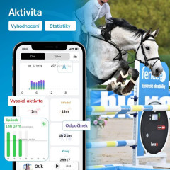 Chytrý lokátor pro koně fencee EquiGPS Track ČERNÁ