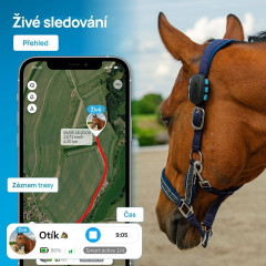 Chytrý lokátor pro koně fencee EquiGPS Track ČERNÁ