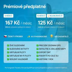 Chytrý lokátor pro koně fencee EquiGPS Track ČERNÁ