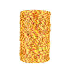 Lanko pro elektrický ohradník, průměr 2 mm, žluto-oranž, 250 m