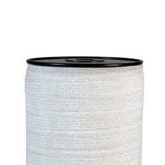 Ohradníková vodivá páska s šířkou 20 mm, bílá, délka 200 m