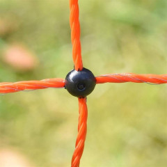 Vodivá síť elektrického ohradníku pro drůbež a kuřata, výška 112 cm, délka 50 m, dvojitý hrot