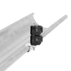 Izolátor pro elektrický ohradník na okap proti škůdcům, 2 očka