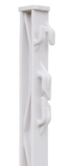 Sloupek plastový pro elektrický ohradník, délka 105 cm, 8 oček, bílý