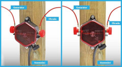 Plastová bleskojistka pro ochranu zdroje pro elektrický ohradník