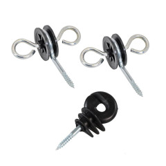 Vchodová brána s gumou pro elektrické ohradníky - 3,2 m až 6,2 m