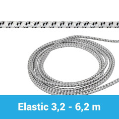 Vchodová brána s gumou pro elektrické ohradníky - 3,2 m až 6,2 m