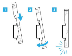 DIN lišta pro uchycení generátoru elektrického ohradníku, 80 mm