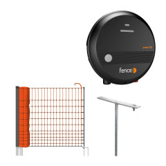 Set elektrického ohradníku s mobilní sítí pro drůbež, husy, kachny - síťový zdroj - síť 50 m