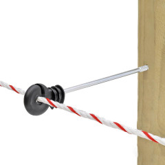 Izolátor pro elektrický ohradník s podpěrou 22 cm, pro vodiče do 12 mm - 10 ks