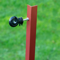 Izolátor pro elektrický ohradník kruhový, pro drát, lanko, lano a pásku, závit M6 - 25 ks