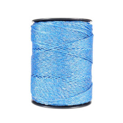 Lanko pro elektrický ohradník, průměr 3 mm, modré, délka 400 m, 0,17 Ω/m