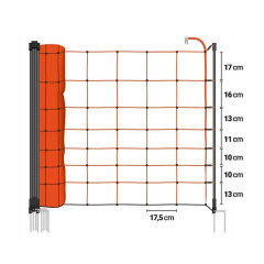 Set elektrického ohradníku s mobilní sítí pro ovce, kozy, prasata - DUO zdroj - síť 50 m