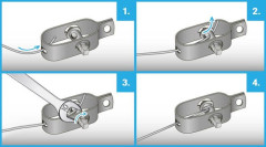 Napínák pro vodiče elektrických ohradníků, pozinkovaný - 100 mm