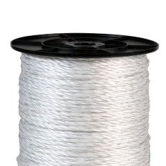 Lano pro elektrický ohradník, průměr 4,5 mm, bílé, délka 200 m