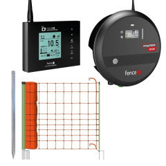 Set elektrického ohradníku se sítí ochrana před vlkem, rysem - RF zdroj 8 J - WiFi Gateway - síť 50 m
