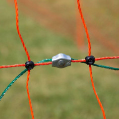 Vchodová branka k elektrické ohradníkové síti, výška 125 cm, šířka 83 cm, dvojitý hrot