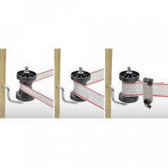 Izolátor pro elektrický ohradník, rohový plochý, pro pásku, s vrutem - 2 ks