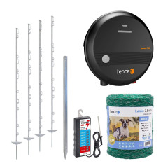 Set elektrického ohradníku pro skot, zvěř, prasata, ovce a kozy – síťový zdroj – lanko 400 m