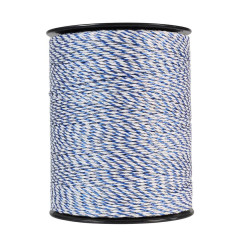 Lanko pro elektrický ohradník, průměr 2,5 mm, bílo-modré, 800 m