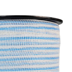 Páska pro elektrický ohradník, šířka 40 mm, bílo-modrá, délka 200 m