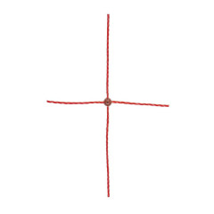 Ohradníková elektrická síť pro koně a poníky, výška 170 cm, délka 25 m, dvojitý hrot