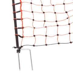 Sada elektrického ohradníku se sítí 112 cm pro drůbež - ochrana proti lišce, kuně, pes - DUO zdroj - branka