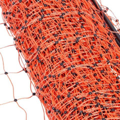 Sada elektrického ohradníku se sítí 112 cm pro drůbež - ochrana proti lišce, kuně, pes - DUO zdroj - branka