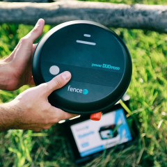 Sada elektrického ohradníku se sítí 112 cm pro drůbež - ochrana proti lišce, kuně, pes - DUO zdroj - branka